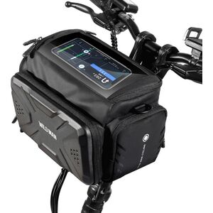 WILDMAN sakwa rowerowa na kierownicę na zamek GS6 4L ( 4" - 7") czarna