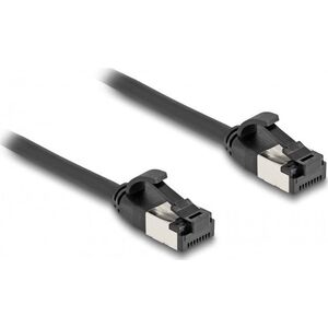Delock Delock - Καλώδιο δικτύου - RJ-45 (M) σε RJ-45 (M) - 25 cm - U/FTP - CAT 8.1 - χωρίς γάντζο - Μαύρο