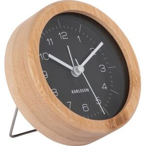 Karlsson Ξυπνητήρι με μπαμπού περίβλημα NEAT, Ø 10 cm