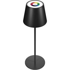 Επιτραπέζιο φωτιστικό Realpower RealPower LED-RGB Tischlampe dimmbar mit Akku, μαύρο