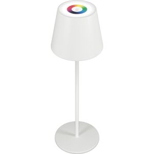 Ρυθμιζόμενο φωτιστικό γραφείου Realpower RealPower LED-RGB με μπαταρία, λευκό