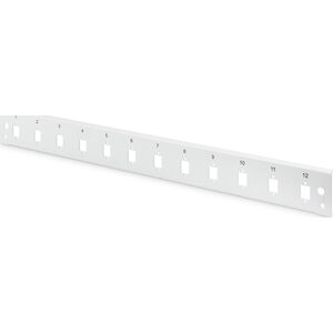 Digitus Digitus Πρόσοψη για πάνελ οπτικών ινών 12x LC duplex 1U (για DN-96200-QL), γκρι