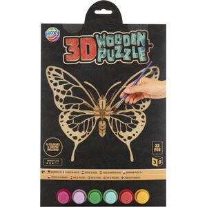 *****Drewniane puzzle 3D Motyl 11681