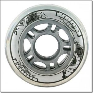 Nils Extreme Kółka PU 70x24 82A przezroczyste (16-30-014)