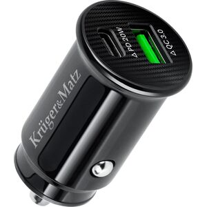 Ładowarka Kruger&Matz Ładowarka samochodowa Kruger&amp|Matz dual USB 3100 mA z funkcją Quick Charge 3.0 i Power Delivery
