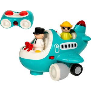 Samolot R/C z d?wi?kiem ?wiat?em nap?d + 2 figurki