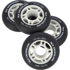 Nils Extreme PU 70x24 82A CZARNE MATOWE KÓŁKA (4 szt.) NILS EXTREME