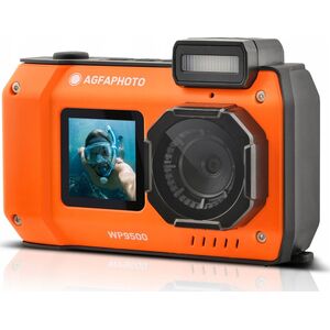 Aparat Podwodny Wodoszczelny 7m 24mp 4k 2x Lcd 18x Zoom / Agfaphoto Wp9500 Pomarańczowy