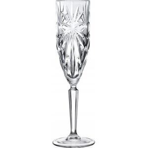 Crystal champagne glasses RCR OASIS, 160 ml, 6 pcs.