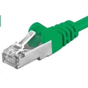 PremiumCord PREMIUMCORD Καλώδιο Patch CAT6a S-FTP, RJ45-RJ45, AWG 26/7 1m πράσινο