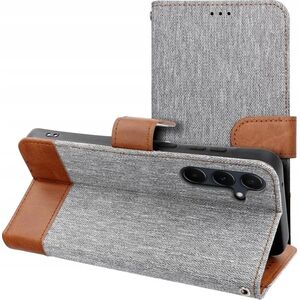 Kabura JEANS Book do XIAOMI Redmi NOTE 14 4G (GLOBAL - 163.25mm x 76.55mm x 8.16mm) szary