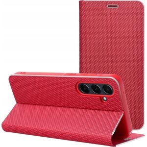 Kabura LUNA Book Carbon do XIAOMI Redmi Note 14 4G (GLOBAL - 163.25mm x 76.55mm x 8.16mm) czerwony