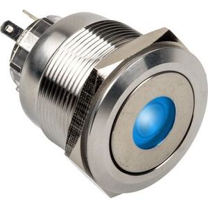 DimasTech DimasTech Βανδαλισμού διακόπτης/κουμπί 25mm, Silverline Dot - RGB