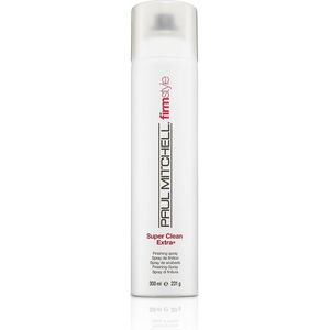 PAUL MITCHELL Paul Mitchell, Firm Style Super Clean Extra, Χωρίς Paraben, Σπρέι Μαλλιών, Φινίρισμα, Μέγιστο Κράτημα, 300 ml Για Γυναίκες