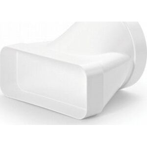 Rund/flad adapter Ø 150/89 x 222 mm.