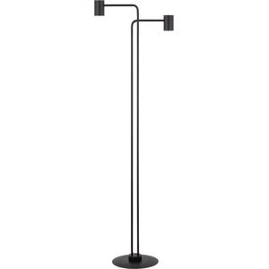 Lampa podłogowa Sigma 2-punktowa lampa stojąca Luis podłogowa do salonu czarna