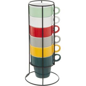 Dekoracja domu Komplet 6 filiżanek Colorama 260 ml