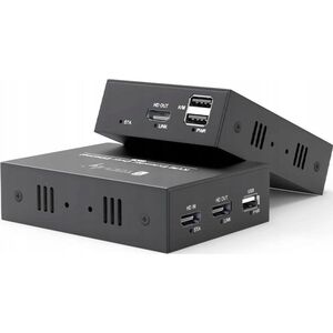 Extender KVM HDMI/USB 1080p60Hz do 100m po skrętce Kat6