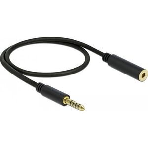 DeLOCK 85795, 4.4mm, Male, 4.4mm, Female, 0.5 m, Black