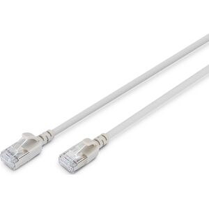 Digitus CAT 6A klasa Ea, F/FTP, skrętka patch, Cu, LSZH, AWG 32/7, długość: 1 m, szary
