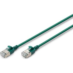 Digitus CAT 6A klasa Ea, F/FTP, skrętka patch, Cu, LSZH, AWG 32/7, długość: 1 m, zielony