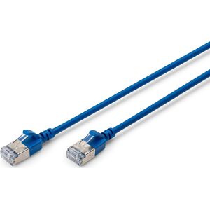 Digitus CAT 6A klasa Ea, F/FTP, skrętka patch, Cu, LSZH, AWG 32/7, długość: 1 m, niebieski