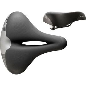 Selle Italia Siodło SELLE ITALIA TOURING T 2 FLOW S (id match - L2) Fec Alloy 7x9, soft-tek, czarne (NEW)