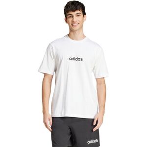 Koszulka męska adidas Essentials Linear Single biała JE9000 L