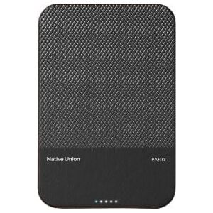 Native Union (Re)Classic Power Bank - magnetyczny powerbank 10000 mAh kompatybilny z MagSafe i Qi2, kabel USB-C - USB-C 15 cm w zestawie (black)