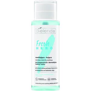 BIELENDA Fresh Hero Nawilżająco-kojąca woda micelarna do oczyszczania i demakijażu twarzy i oczu 400 ml
