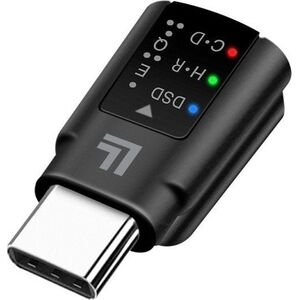 LogiLink USB-C DAC audio adapter, USB-C/M to 3.5 mm/F, black