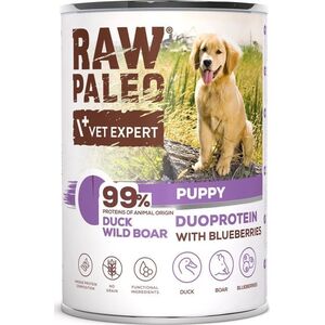 Raw Paleo Duck&Boar Puppy Can 400g