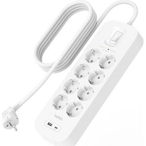 Belkin SRB003vf2M-V2 Biały 8 x gniazdo sieciowe 2 m