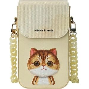 Nimmy torebka na telefon khaki Big Eyed Pet 2.0 Cat