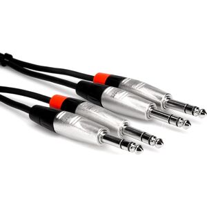 Kabel Hosa Jack 6.3mm x2 - Jack 6.3mm x2 3m srebrny (HSS-010X2)