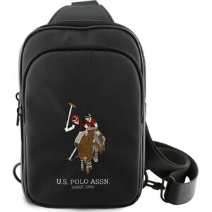 US Polo Petit Pique Crossbody Phone Bag Black