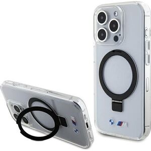 BMW BMHMP15LURST iPhone 15 Pro 6.1" przeźroczysty/clear hardcase Ring Stand M Collection MagSafe