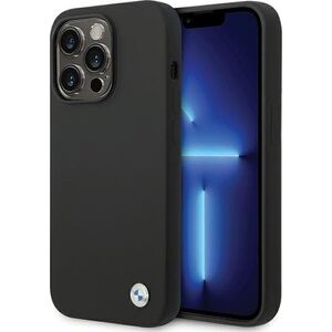 BMW BMHCP15LSILBK iPhone 15 Pro 6.1" czarny/black Silicone Metal Logo