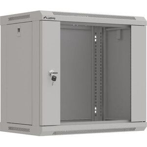 ΕΠΙΤΟΙΧΙΑ ΡΑΦΙΕΡΑ RACK 19" 9U 540X350 ΓΚΡΙ ΜΕ ΓΥΑΛΙΝΗ ΠΟΡΤΑ LANBERG (FLAT PACK)