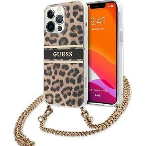 Guess Guess GUHCP13LKBCLE iPhone 13 Pro / 13 6,1" Leopard hardcase Gold Strap