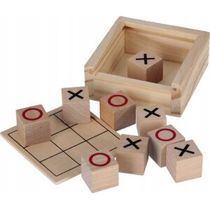 Παιχνίδι τρίλιζα ξύλινο Mega Creative κύβος 8x8x3 MC WOOD 200