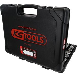 133-κομμάτια εξάγωνο σετ υποδοχών KS TOOLS 1/4&quot| 3/8&quot| 1/2&quot|