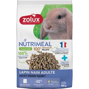 ZOLUX Karma granulat dla królika miniaturki adult NUTRIMEAL 4 850g