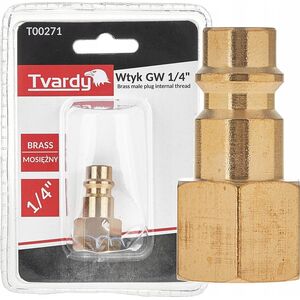 Ορειχάλκινος σύνδεσμος GW 1/4" τύπου αρσενικού (1/10/100)