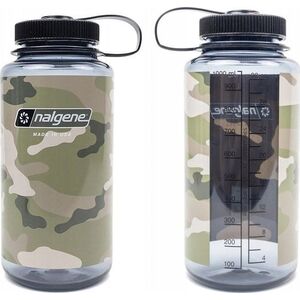 Μπουκάλι Nalgene με Φαρδύ Στόμιο 1L GrayBlack