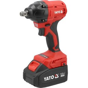 YATO ΚΛΕΙΔΙ ΚΡΟΥΣΤΙΚΟ ΧΩΡΙΣ ΨΗΚΤΡΕΣ 18V 350Nm 2x4,0Ah