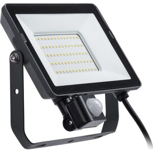 LED προβολέας PHILIPS, IP65, 50W, 3000K, 4500lm, με αισθητήρα κίνησης, μαύρο, 22.3x5.7x21 cm