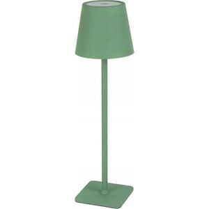Επαναφορτιζόμενο, επιτραπέζιο φωτιστικό TAZA, 3.5W, 400lm, IP54, CCT εναλλασσόμενα χρώματα, 4000mAh, παστέλ πράσινο