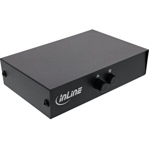 InLine InLine® Serial switch manual 2-port, RS232, 9-pin Sub-D