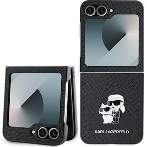 Karl Lagerfeld Karl Lagerfeld KLHCZF6SAPKCNPK Z Flip6 F741czarny/black Saffiano Metal Pin